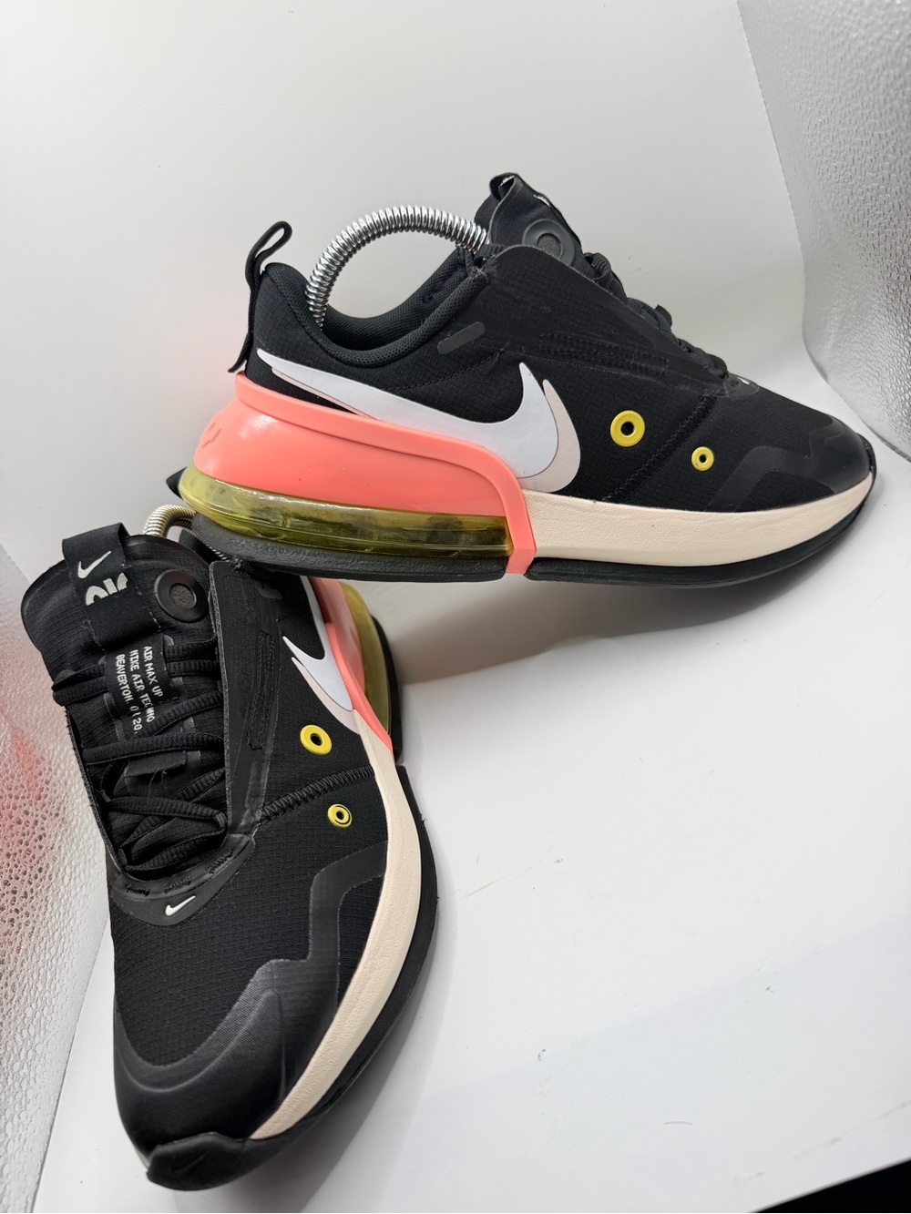 Nike Women’s Black Coral Pink Accent Air-Enhanced Running Shoes